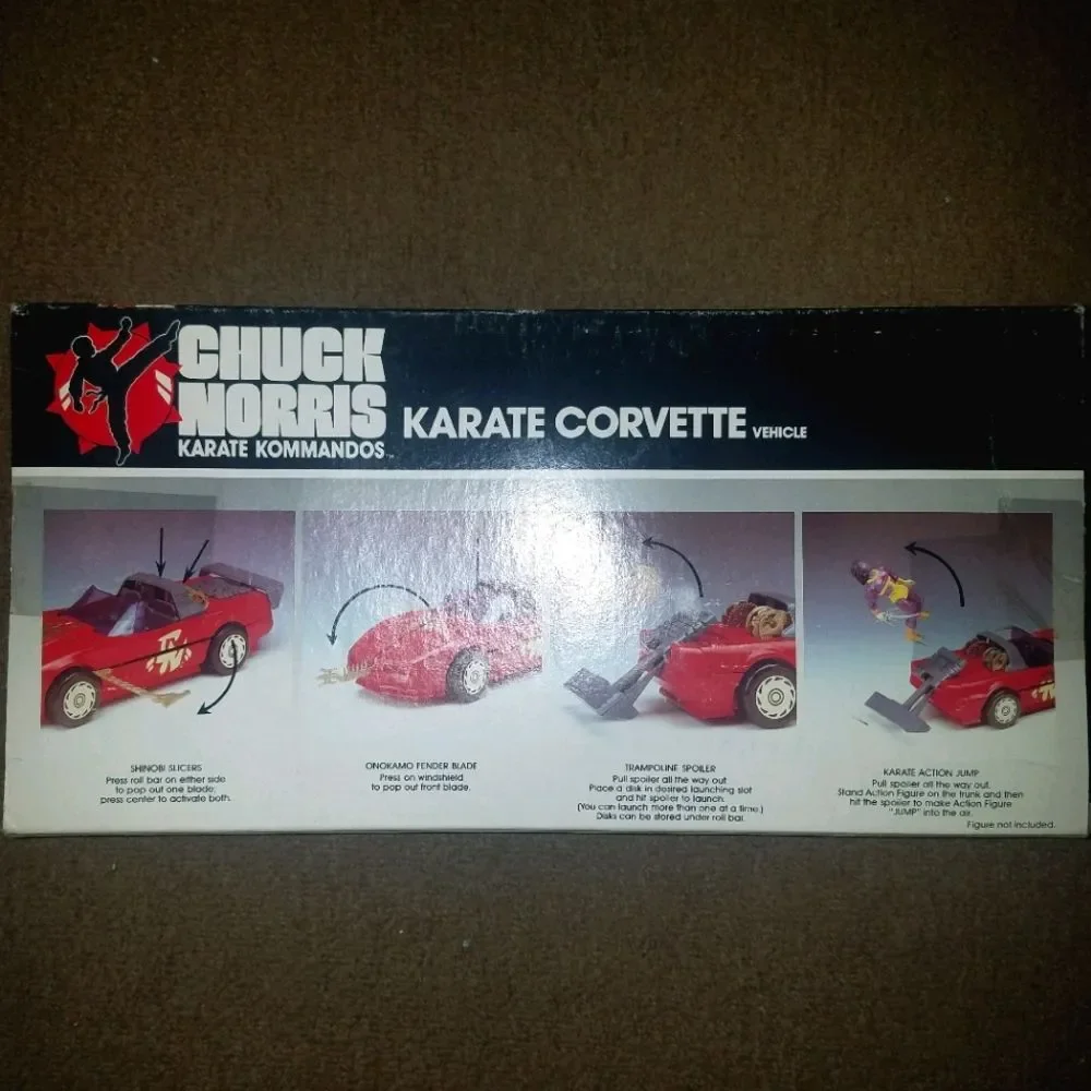 Vintage RARE 1986 Chuck Norris Karate Corvette